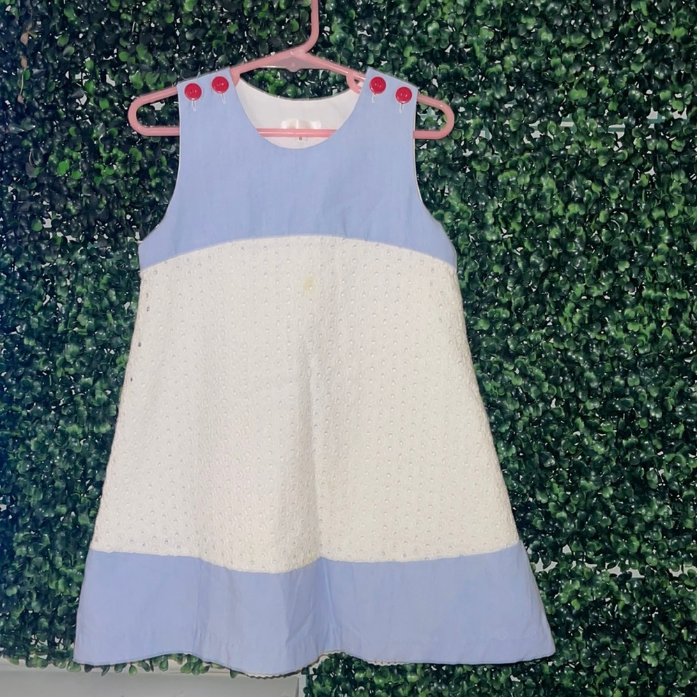 Blue chambray dress
